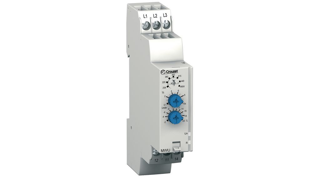MWU Crouzet Phase Monitoring Relay 480V 1CO Distrelec International