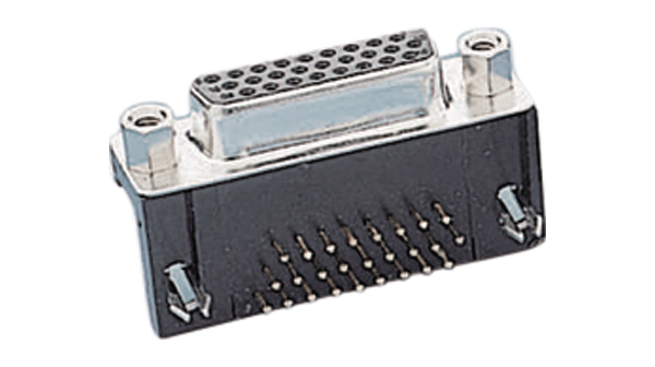 D-Sub High Density Buchse, Buchse, DB-44, Radiale Leitungen