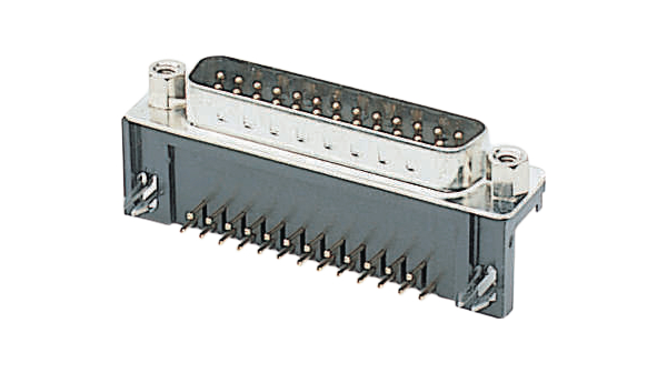 D-Sub female, Socket, DE-9, PCB Pins