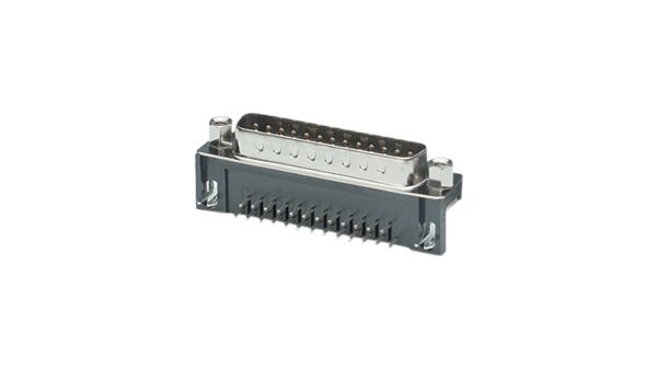 D-Sub male, Plug, DE-9, PCB Pins