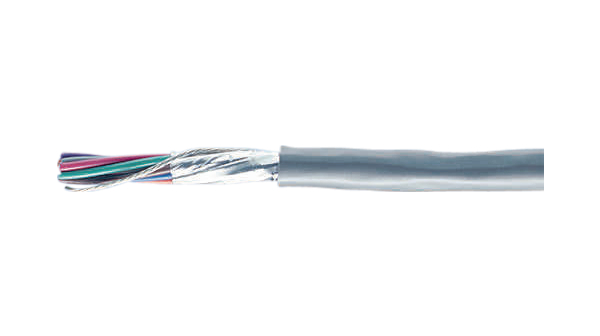 Multicore Cable, CY Copper Shield, PVCx 0.32mm², Slate
