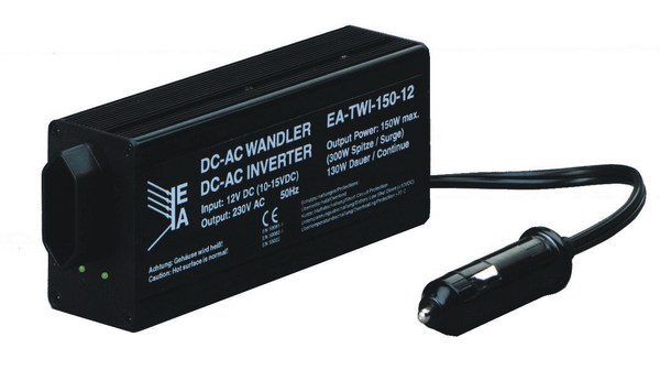DC / AC Inverter 11 ... 15V 80W Euro Type C (CEE 7/16) Plug