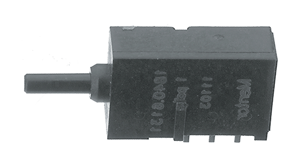 Interruttore a pulsante per incorporamento ON-ON 1CO Montaggio su circuito stampato Nero 1CO ON-ON
