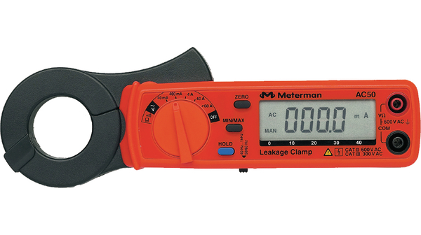 Current clamp meter, Average, 30mm, LCD