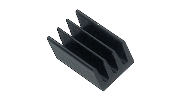 Koellichamen Zwart geanodiseerd 123K/W 5x6.3x4.8mm