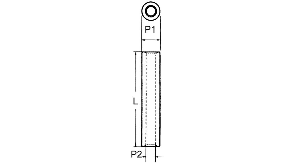 Round Spacer, 5mm, Polyamide (PA)