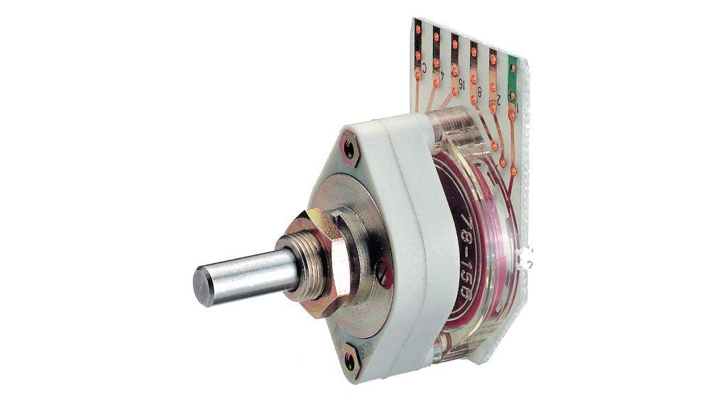 Rotary Switch, Poles = 1, Positions = 10, 36°, PCB