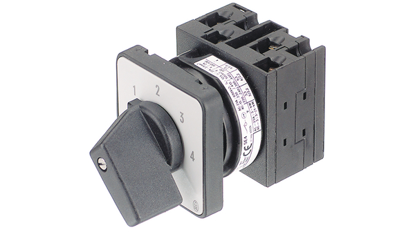 Rotary Switch, Poles = 1, Positions = 5, 45°, Flush Mount