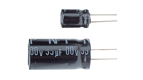 Radial Electrolytic Capacitor, 4.7uF, 10.58uA, 35V, 38mA