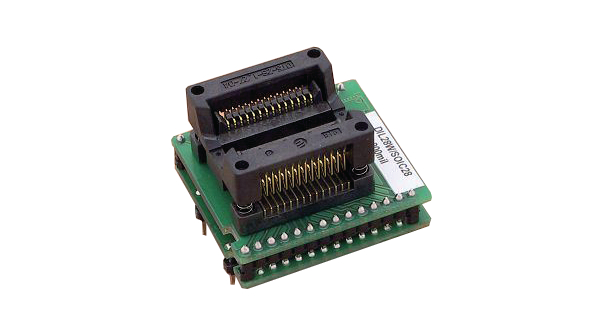 Adapter DIL28W/SOIC28 ZIF 300mil