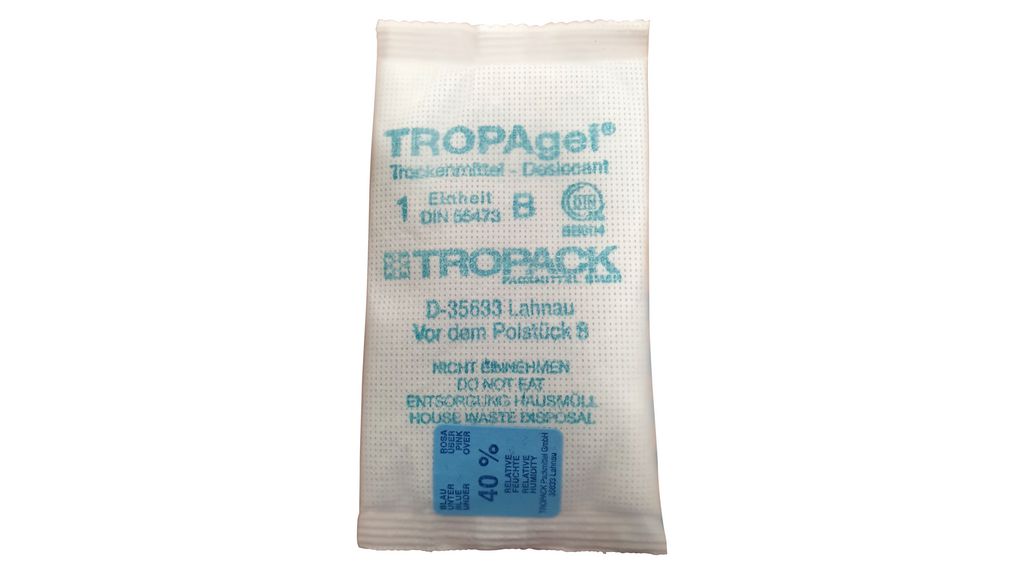 ESD Desiccant with Indicator Card, 125g, 80 x 140mm