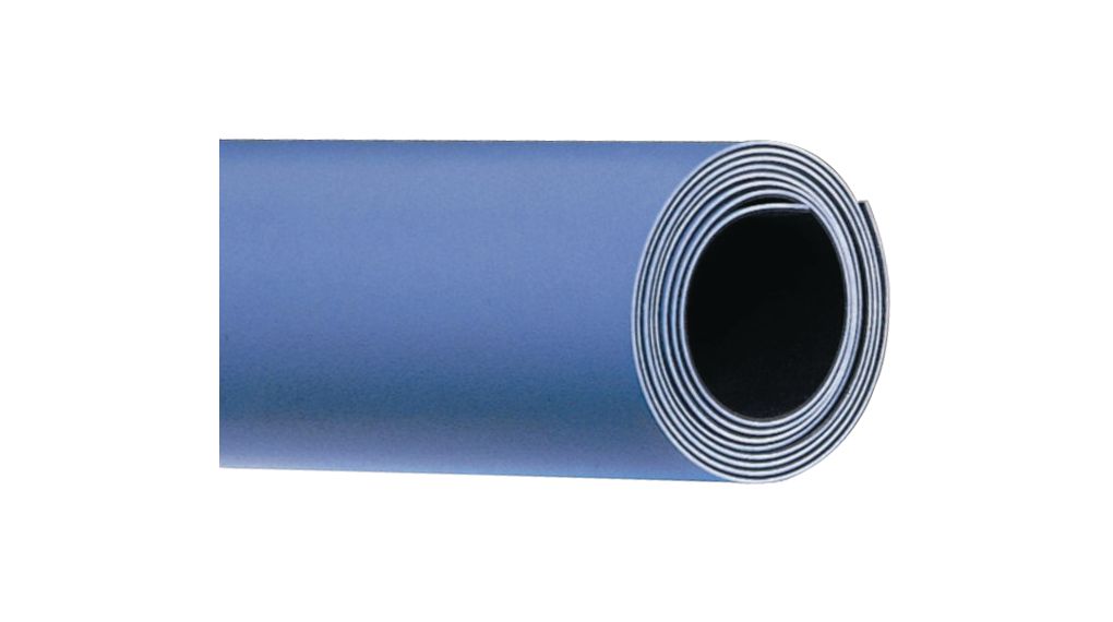 Stolní ESD podložka, Pryž, 1.22m x 610mm, Modrý