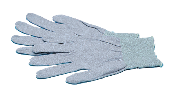ESD Protective Gloves, Polyamide, Glove Size Large, Grey, Pair (2 pieces)