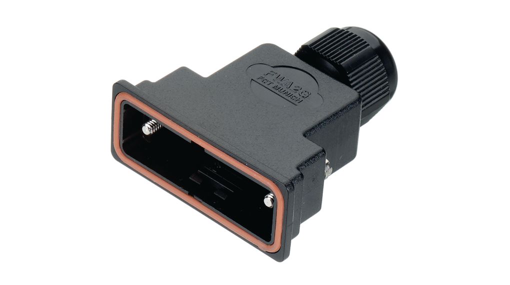 D-Sub plastic hood IP 67, DE-09, Polycarbonate / ABS