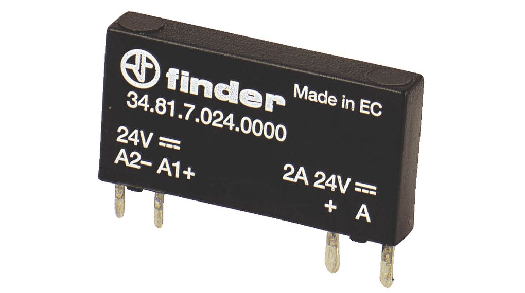 Solid State Relay, 34, 1NO, 2A, 24V, Radial Leads