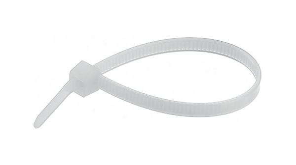Cable Tie 100 x 2.5mm, Polyamide 6.6, 80N, Natural, 100 ST