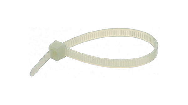 Cable Tie 100 x 2.5mm, Polyamide 6.6 HS, 80N, Natural, Pack of 100 pieces