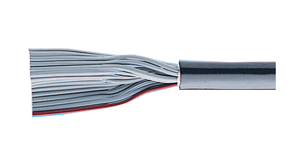 Round Flat Cable 10x 0.08 mm² Unshielded 300V