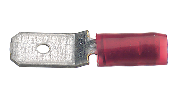Spade-connector, Gedeeltelijk geïsoleerd, 0.5 ... 1mm², Stekker