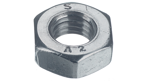 Hex Nuts, Stainless A2, M2.5, 2mm, Stainless Steel