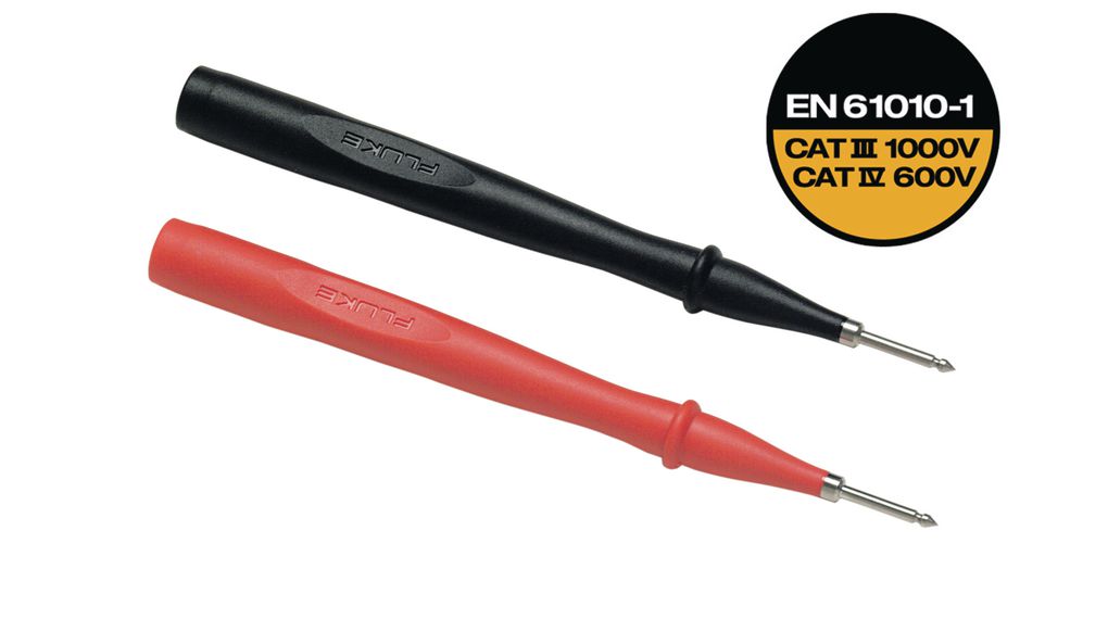 Test Probes, Needle, Black, Red
