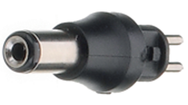 Sekundærkontakt 2-pinners plugg 2,1 x 5.5 mm sylinderplugg