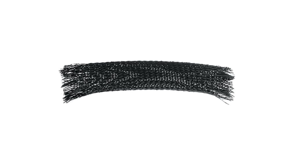 Braided cable sleeve 3 ... 11mm Polyester Black