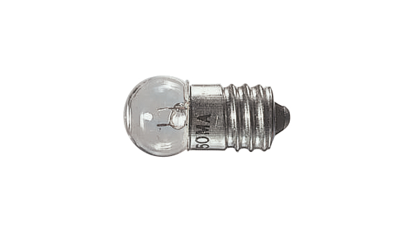 Incandescent Bulb, 500mW, E10, 2.5V