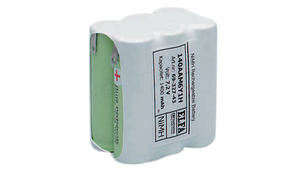 Rechargeable Battery Pack, Ni-MH, 7.2V, 1.5Ah