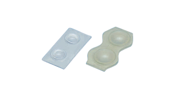 Rubber Feet, Round, 10x10x3mm, Clear