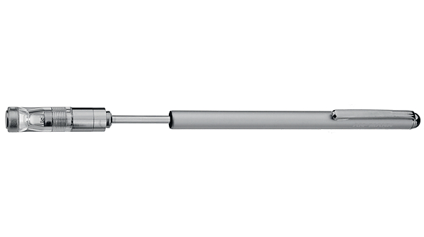 Lampe stylo télescopique et releveur magnétique télescopique, LED, 3x LR41, Argent