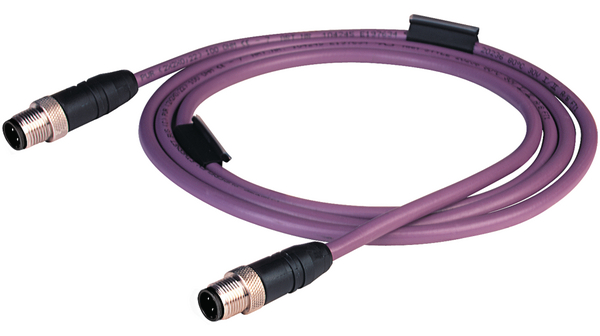 Industriell Ethernet-kabel, PUR, , M12 D-kodad PROFINET typ C-kontakt / M12 D-kodad PROFINET typ C, 5m