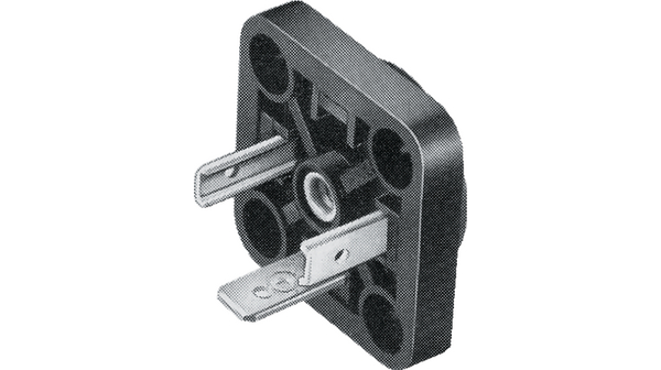 Fiche mâle pour appareils, Fiche mâle, M3, 400V, 16A, Contacts - 3