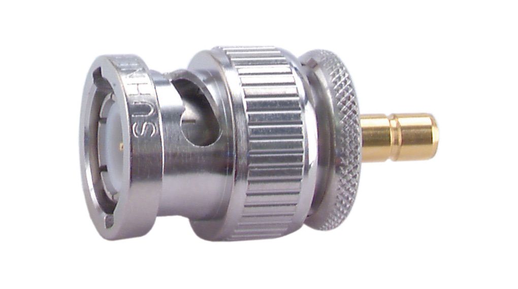 RF Adapter, Straight, BNC Plug - SMB Socket, 50Ohm