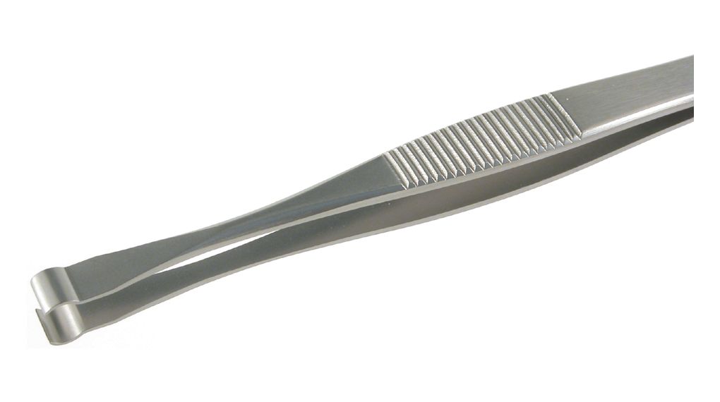 Component Positioning Tweezers, Stainless Steel, Gripping, 145mm