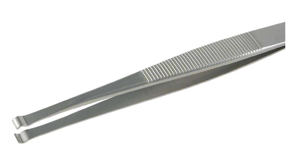 Component Positioning Tweezers, Stainless Steel, Gripping, 120mm