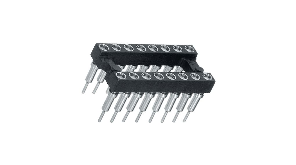 Carrier IC socket, DIL 16 Tin