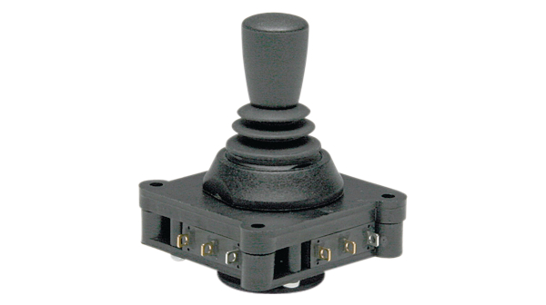 Joystick 1000 Conical Axes 1 Black Soldering Connection