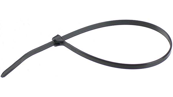 Collier de câble TY-Rap 140 x 3.6mm, Polyamide 6.6, 135N, Noir