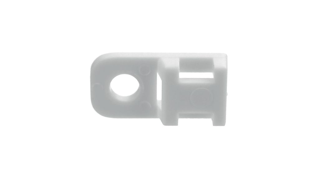 Cable Tie Mount 4.6mm White Polyamide Pack of 100 pieces