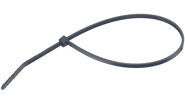 TY-Fast Kabelbinder 205 x 3.56mm, Polyamid, 180N, Schwarz