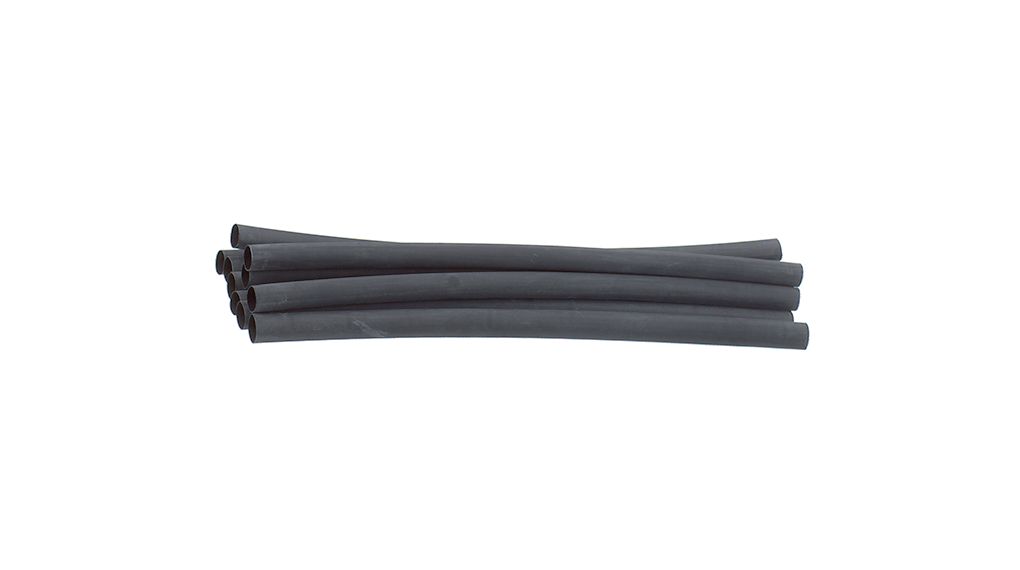 Heat-Shrink Tubing Polyolefin, 2.4 ... 4.8mm, Black, 250mm