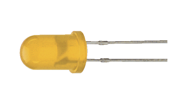 LED 590nm Yellow 5 mm T-1 3/4