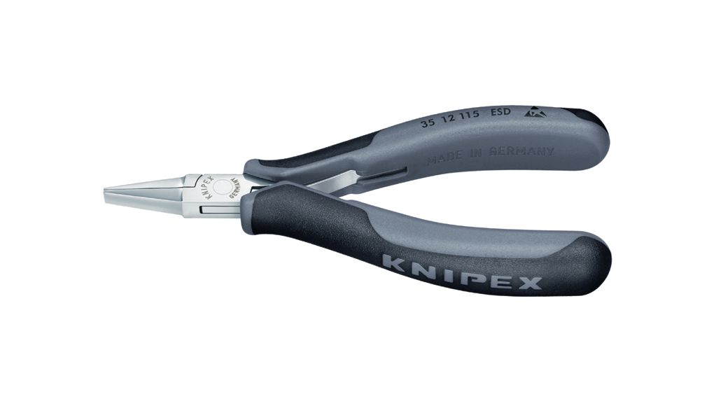 ESD Electronic Gripping Pliers, Short / Flat, 115mm