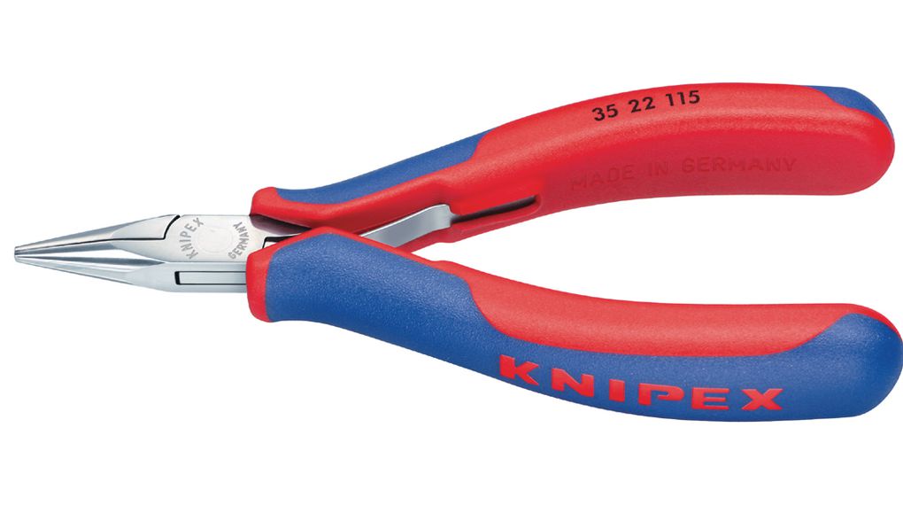 Electronic Gripping Pliers, Half-Round / Smooth, 115mm