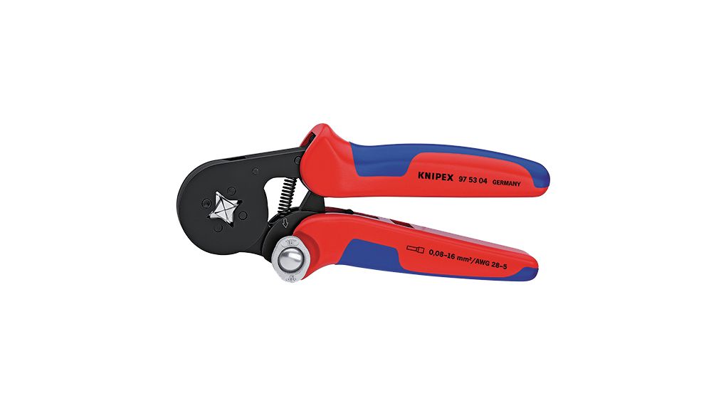 Crimping Pliers for End Sleeves (Ferrules), 0.08 ... 16mm², 180mm