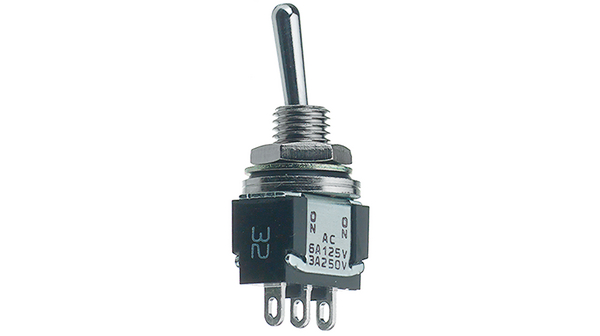 Miniature Toggle Switch (ON)-OFF-(ON) 6 A IP67