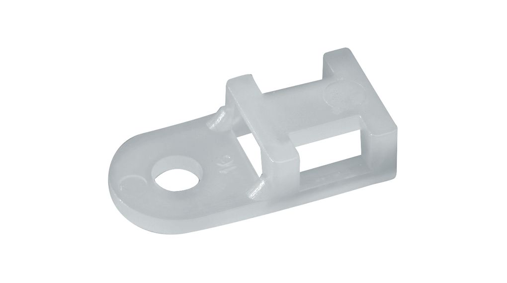 Cable Tie Mount 5.2mm White Polyamide 6.6 Pack of 100 pieces