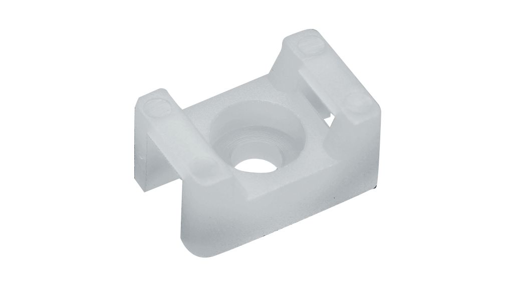 Cable Tie Mount 9mm White Polyamide 6.6 100 ST