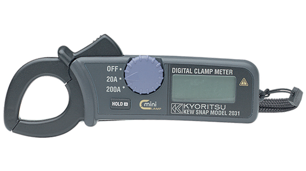 Current Clamp Meter, Average, 1kHz, LCD, 200A